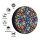 thumbnail image 4 of Fotbe Colored Glass1 Funda de Llanta de Repuesto con Estampado, Engrosada, Ajuste Universal para Jeep, Remolque, RV, SUV, Camión-16 inch, 4 of 6