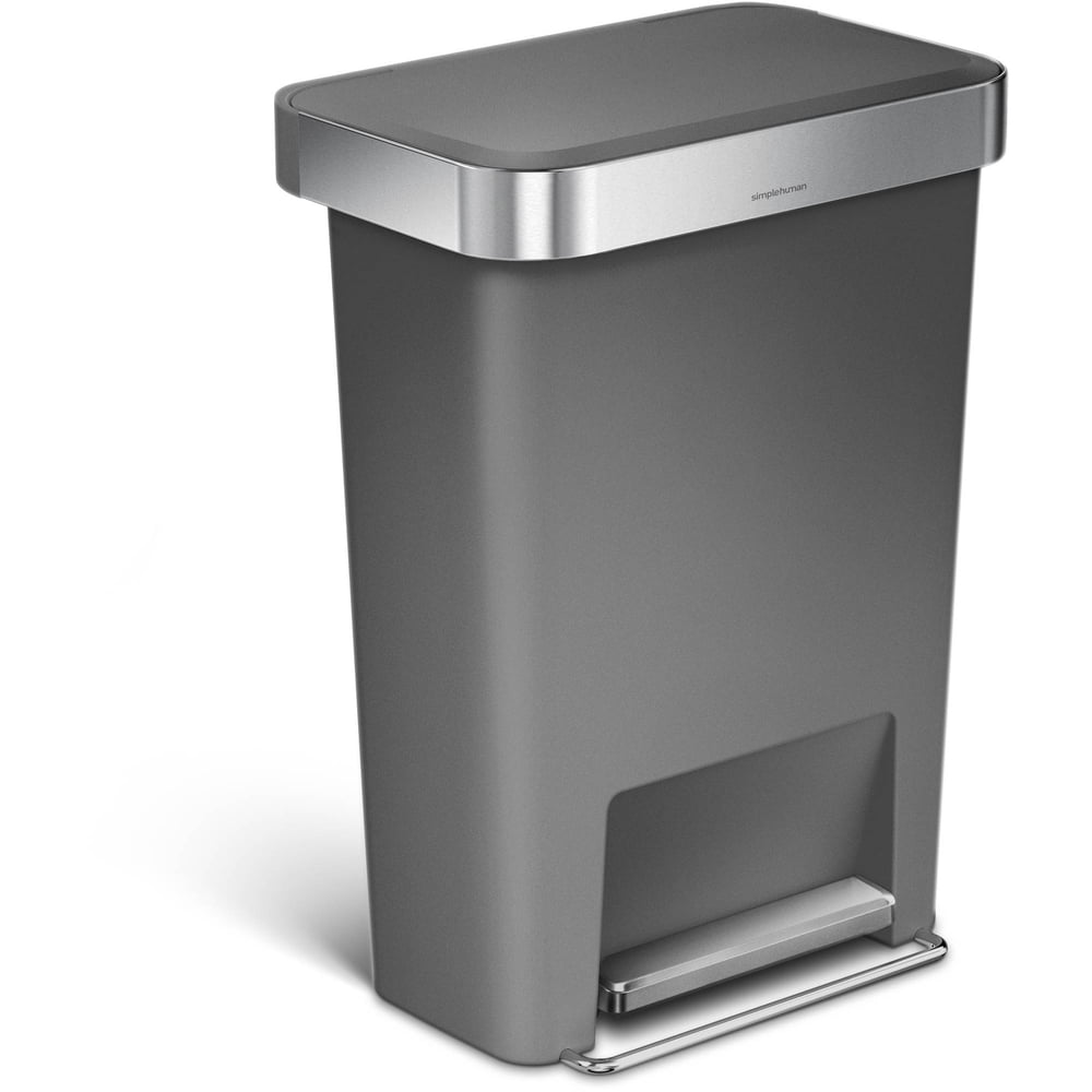 simplehuman 45 Liter / 12 Gallon Rectangular Step Trash