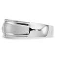 thumbnail image 3 of Solid 14k White Gold Diamond Men's Ring Band Size 12 (.1 cttw.), 3 of 6