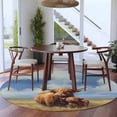 thumbnail image 2 of Highland Cow 8FT Round Area Rugs for Living Room Rustic Art Calf in A Lush Farmhouse Grassland Ultra-Thin Non-Slip Round Rugs Machine Washable Low Pile Circle Carpet for Bedroom Kitchen Nursery, 2 of 9
