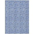 thumbnail image 2 of HomeRoots 580589 8 x 10 ft. Floral Washable Indoor & Outdoor Rectangle Area Rug, Navy Blue & Denim Blue, 2 of 5