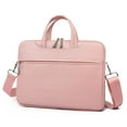 thumbnail image 2 of Laptop Case 13.3 14 15.6 17.3 inch Waterproof Computer Briefcase Notebook Bag for Macbook Shoulder Handbag Women Men (pink not strap,15.6 Inch), 2 of 7