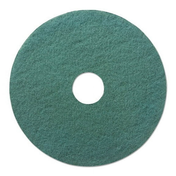 Heavy-Duty Scrubbing Floor Pads, 20" Diameter, Green, 5/carton | Bundle of 2 Cartons