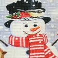 thumbnail image 6 of Sunnydaze 17.5" x 29" Indoor Holiday Entrance Mat - Snowman White, 6 of 6