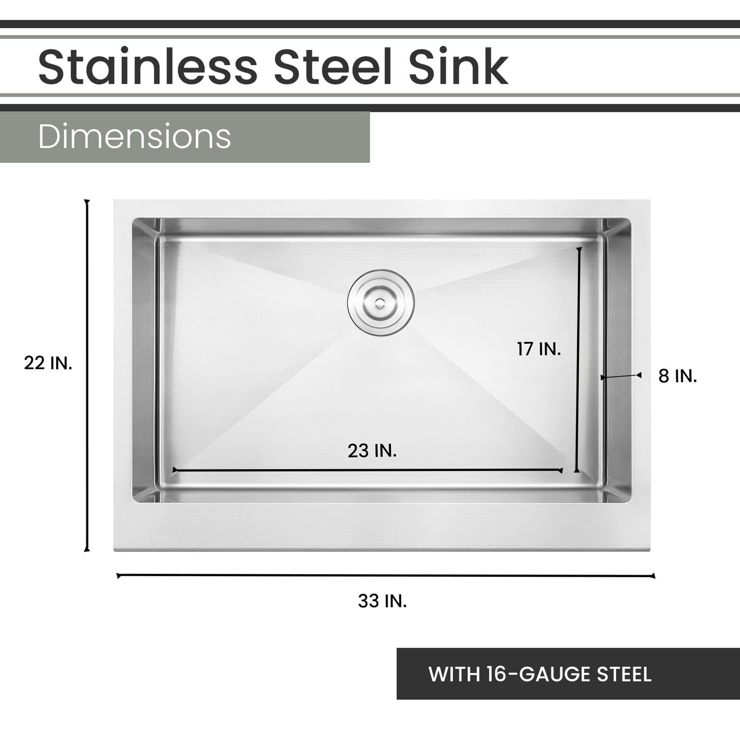 HAMEXLN Black Nano Kitchen Sink 304 Stainless Steel Single