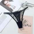 thumbnail image 5 of Lencería Sexy para mujer, ropa interior bordada, Tanga seductor de malla hueca, calzoncillos, 5 of 5