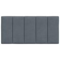 thumbnail image 3 of vidaXL Coussin de Tête de Lit Gris Foncé 100 cm Velours, 3 of 5