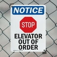 thumbnail image 5 of (2 Pack) Elevator Out Of Order OSHA Notice Sign 7 Inch X 10 Inch Indoor / Outdoor Rust-Free Aluminum Metal Signs for Workplace, Workshop, and Construction Site, Made in the USA, 5 of 8