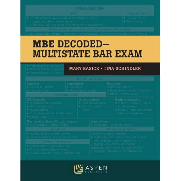 Bar Review The MBE Decoded: Multistate Bar Exam, (Paperback)