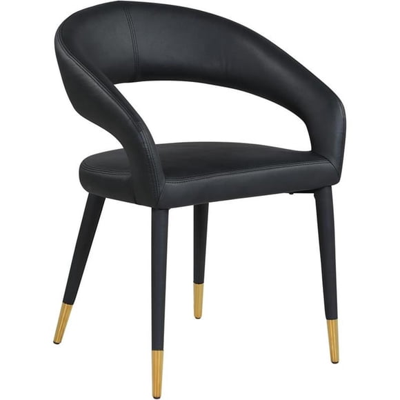 Meridian Furniture Destiny Black Vegan Leather Dining Chair