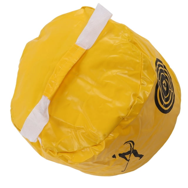 Frapper Sac, Conception de Fermeture Éclair Simple Imperméable Haute Densité PVC Swing Sac Lissage Surfaces pour le Jeu Jaune, Noir