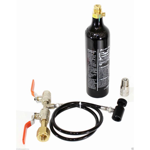 Trinity Co2 Dual Valve Fill Station Co2 Tank And Adapter For Soda Machine Isoda Drinkmate Soda Machines Walmart Com Walmart Com