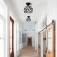 thumbnail image 2 of Briignite 1-Light Black Modern Flush Mount LED Ceiling Light Fixture,Crystal Chandelier Lighting, Celling Lamp for Bedroom,Bathroom,Hallway,Living Room, 2 of 5