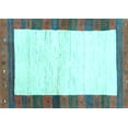 thumbnail image 1 of Ahgly Company Indoor Rectangle Abstract Light Blue Contemporary Area Rugs, 5' x 7', 1 of 4