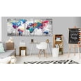 thumbnail image 2 of Tiptophomedecor Stretched Canvas World Map Art - World Map: Spilt Paint - Stretched & Framed Ready To Hang Art, 2 of 3
