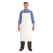 Ansell Bib Apron,Universal,White,Vinyl 56-101