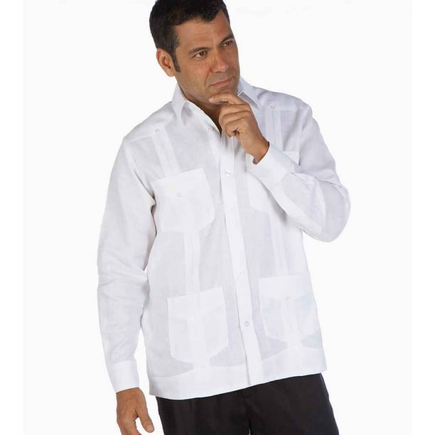 Deluxe Linen Guayabera shirt SIZE2X COLORWH