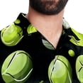 thumbnail image 5 of Tennis Men's Short Sleeve Button Down Hawaiian Shirts for Summer Beach Casual Printed Style, 5 of 6