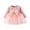 D10-Pink, variant on Ulitacool Newborn Girls Dresses O Neck Graphic Prints Sundress Long Sleeve Patchwork Bowknot Dresses Durable Wear 0-6 Months Red