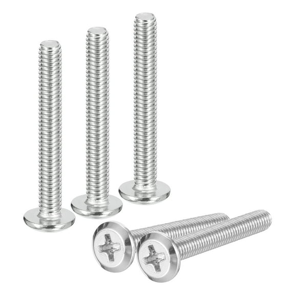 Uxcell M4x30mm Flat Round Head Phillips Head Screws, 50 Pack 304 Stainless Steel Phillips Drive Machine Screw