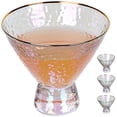 thumbnail image 1 of Vasos de Martini sin tallo Lysenn iridiscentes, juego de 4 unidades, 230 ml, 1 of 9