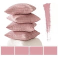 thumbnail image 5 of Lomyolo Decorative Throw Pillow Covers 20x20 Inch Soft Boho Striped Pillow Covers Modern Farmhouse Home Decor for Sofa Living Room Couch 2 Pack, 5 of 7