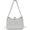 B-silver, variant on Rhinestone Evening Clutch Purse, Sparkling Bag with Chain | PU fabric, button closure, zipper pocket and detachable chain support clutch, handbag or carry for events