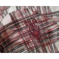 thumbnail image 4 of oneOone Silk Tabby Fabric Swirl & Check Ikat Printed Fabric 1 Yard 42 Inch Wide, 4 of 4