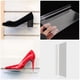 thumbnail image 4 of Estante para zapatos transparente, 2 piezas, soporte de pared para zapatillas de deporte, estantes de plástico, estante de exhibición transparente, 4 of 6