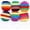 6 Pcs, variant on Colorful Crochet Hacky Sack Footbag, Handmade Knitted Juggling Balls for Outdoor Play and Party Games, Assorted Colors