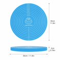 thumbnail image 3 of 11.8 Inch Thick Silicone Baking Mat, Non-Slip Dough Work Surface, Pastry Mat for Kneading and Pie Crust(Purple), 3 of 5