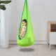 thumbnail image 3 of Columpio infantil tipo cápsula, hamaca de algodón, columpio sensorial para interior y exterior, color verde, 3 of 4