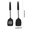 thumbnail image 3 of Zmeidao Solid and Slotted Spatula, Heavy Duty Turner Spatula for Cooking, Non-Stick Heat-Resistant Kitchenware for Baking, Flipping Eggs, Pancake, Burgers, Fish, Set of 2, 3 of 9