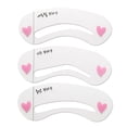 thumbnail image 2 of Trayknick 3Pcs Eyebrow Stencils Assistant Easy to Use Silicone Practical Eyebrow Stencil Molds for Makeup Novice, 2 of 12