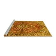 thumbnail image 2 of Ahgly Company Machine Washable Indoor Square Persian Yellow Traditional Area Rugs, 3' Square, 2 of 4