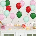 thumbnail image 4 of Balloons Biapian, 60 unidades, 12 pulgadas, látex rojo, verde y rosa, fiesta, 4 of 8