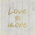 thumbnail image 2 of Kimberly, Allen 20x20 White Modern Wood Framed Museum Art Print Titled - Love you More Burlap, 2 of 4