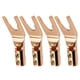 thumbnail image 1 of Inteprter Conector de Cable con Clip 4X, conexión de enchufe Banana, cobre plateado, tamaño compacto, transmisión de larga duración, ahorro de espacio Accesorios para electrodomésticos Cobre Inteprter HA082609-02, 1 of 6