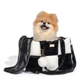 thumbnail image 5 of Oodles Quilted Soft-Sided Pet Carrier Bag with Zipper and Pom Charm, Multicolor, 13 lb Limit, 5 of 14