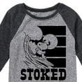 thumbnail image 3 of Peanuts - Stoked - Toddler And Youth Raglan Graphic T-Shirt, 3 of 5