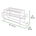 thumbnail image 5 of mDesign Metal 2-Tier Pop/Soda and Food Can Storage Dispenser Rack - Chrome, 5 of 8