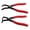 Red, variant on PatungKu Precise Rivet Extractor For Car Trim Removal 30 and 80 Degrees Push Pin Pliers Set Comfortable Ergonomic