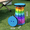 Rainbow 2, variant on Portable Folding Beach Chair Lightweight Camp Chair for Outdoor Fishing Picnic Camping Lightweight and Compact for Travel