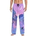 thumbnail image 7 of FORMRS Mens Pajama Pants with Pockets Soft Cotton Sleepwear Lounge Bottoms, Sizes S-2XL, Cat Walking in Street, 7 of 7