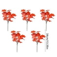 thumbnail image 3 of 5Pcs Artificial Fall Maple Leaves Branches, Autumn Fake Shrubs Silk Maple Leaf Bushes, Autumn Faux Plants Fall Leaves Stem for Indoor Outdoor Home Table Centerpieces Thanksgiving Decoration, 3 of 6
