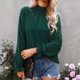 thumbnail image 3 of Blusa de manga larga con cuello alto para mujer, top de manga larga para mujer Top de manga larga acampanada para mujer Top de manga larga para mujer confeccionado a la perfección, 3 of 8