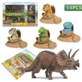 thumbnail image 3 of DPTALR Dinosaur Toy Simulation Model Dinosaur Baby Suit Children Gift Toy 14PC, 3 of 9