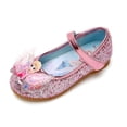 thumbnail image 1 of Zapatos de cuero para niñas de Disney primavera nuevos zapatos planos de princesa elsa zapatos de cristal de baile único 28-plantilla 17,6 cm Gao Jinjia LED, 1 of 2