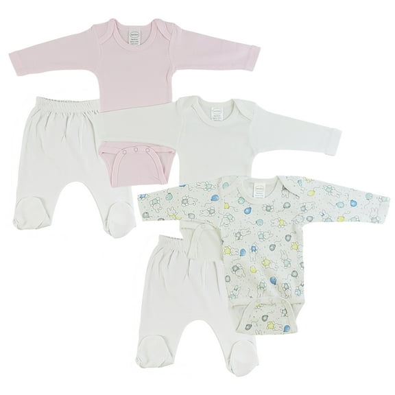 Infant Girls Long Sleeve Onezies and Closed Toe Pants