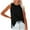 Black, variant on Drses Women's Tank Tops Fashion Women's Solid Color Casual Side Slit Round Neck Tank Top Womens Summer Tops